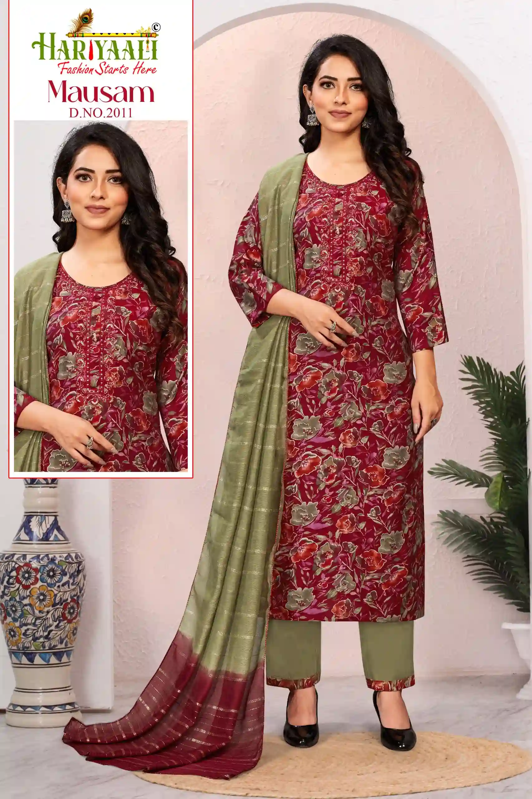 Hariyaali Mausam Vol 2 Premium Quality Modal Foil Print Wholesale Readymade Salwar Suit Catalog — Wholesale Readymade Suit, MPA wholesale from Surat — view 4